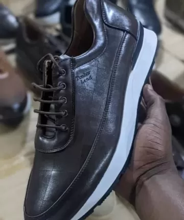 Black Casual Shoes Leather