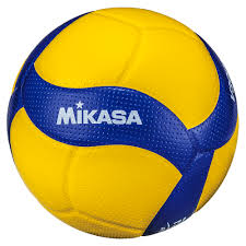 Mikasa V330W, Competition Club Indoor Game Volleyball, Blue/Yellow