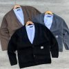 Mens Button Up Sweater