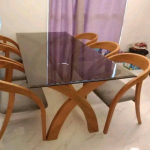Marble Dining Table and Chair Combination